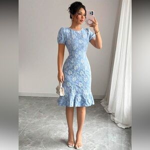 NEW - Blue Floral Women's Dress